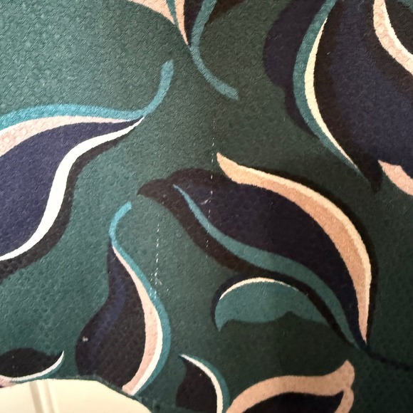 Ann‎ Taylor Factory Womens Skirt Green Leaf Print Pencil Skirt Size 8 - Picture 4 of 7